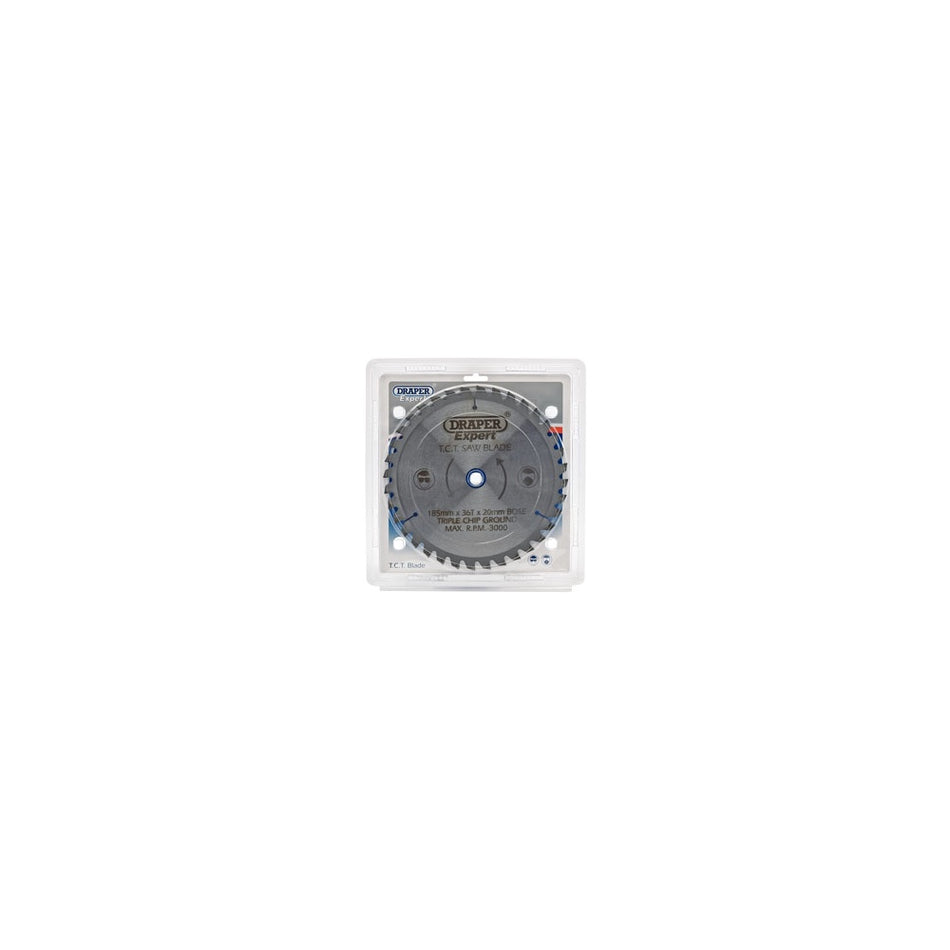 DRAPER Expert TCT Saw Blade 185X20mmx36T: Model No.CSB185MP/B