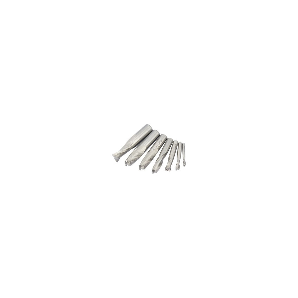 DRAPER HSS End Mill Set Dia. 4-16mm Two Flute: Model No.MILL-10045