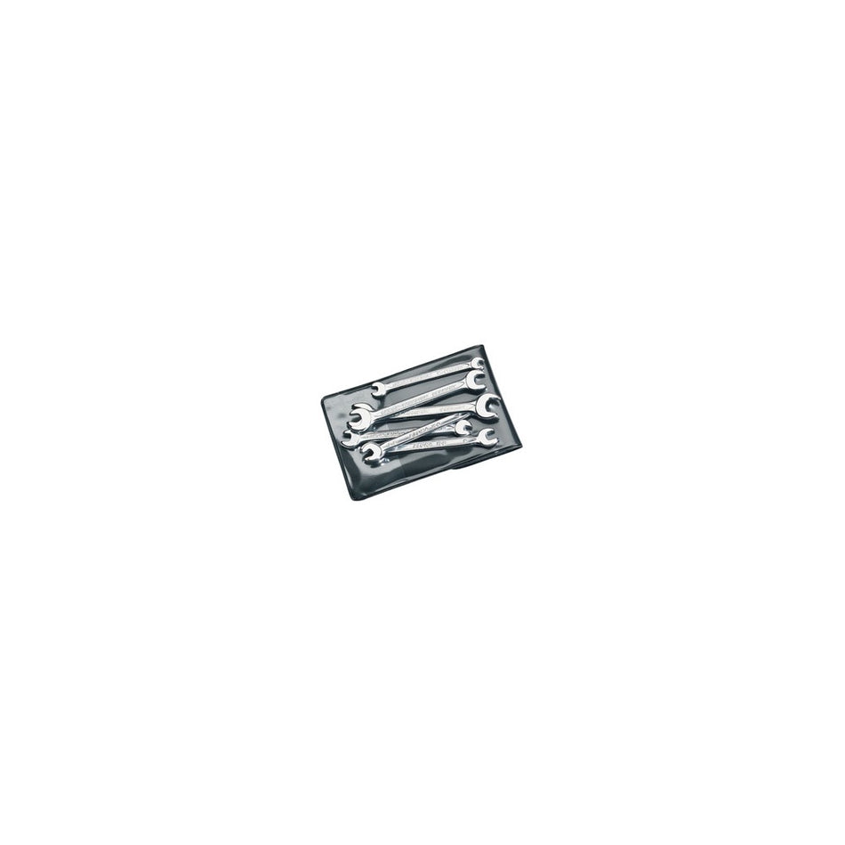 6 Piece Midget Metric Double Open End Spanner Set: Model No.156 S6M