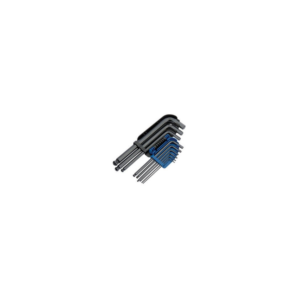 DRAPER Expert 9 Piece Metric Hexagon and Ball End Hexagon Key Set: Model No.HB9MM