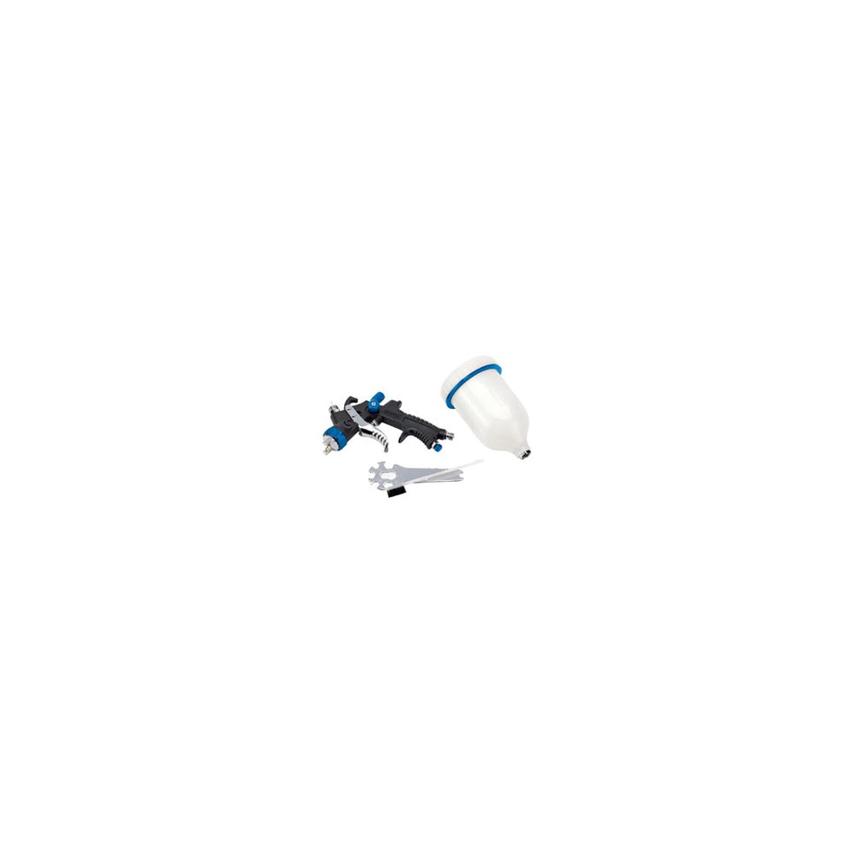 DRAPER HVLP Air Spray Gun with Composite Body and 600ml Gravity Fed Hopper: Model No.GSG5-COMP-600