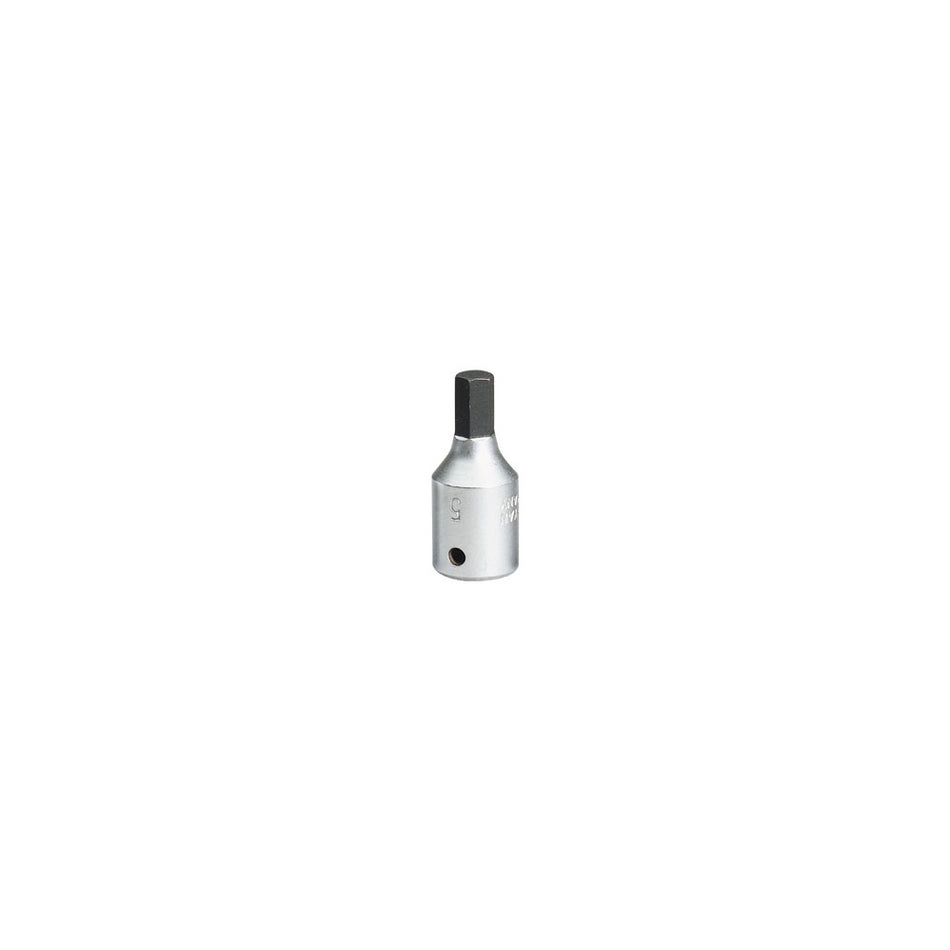 5mm 1/4in. Square Drive Hexagon Screwdriver Socket: Model No.1455-IN