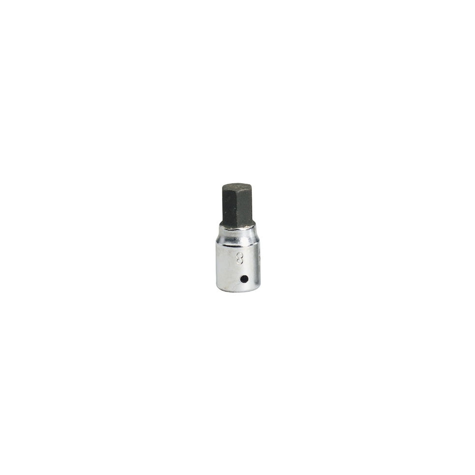 8mm 1/4in. Square Drive Hexagon Screwdriver Socket: Model No.1455-IN