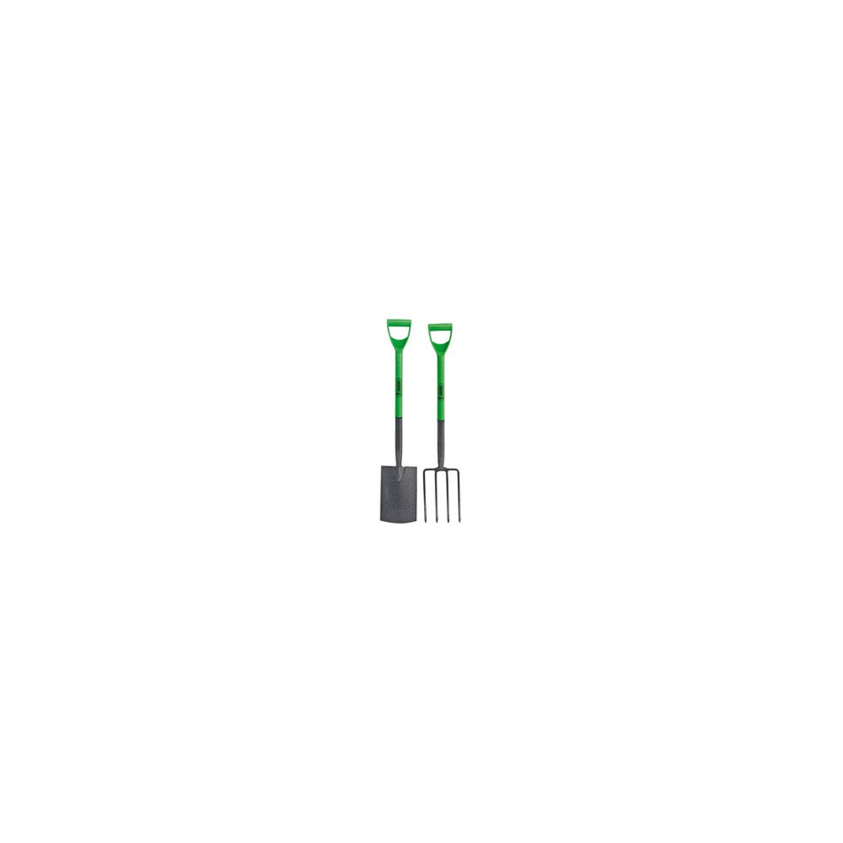 DRAPER Easy Find Carbon Steel Garden Fork and Spade Set: Model No.EF/DSDF/SET