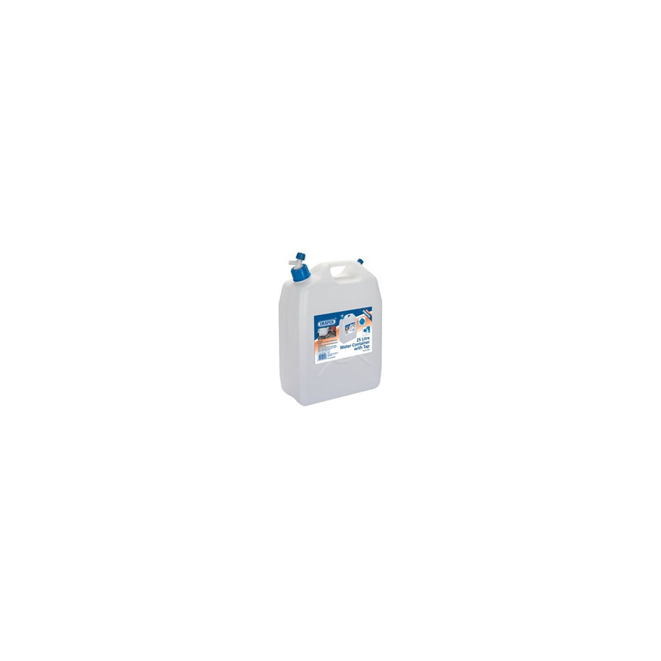 DRAPER 25L Water Container with Tap: Model No.PWB25