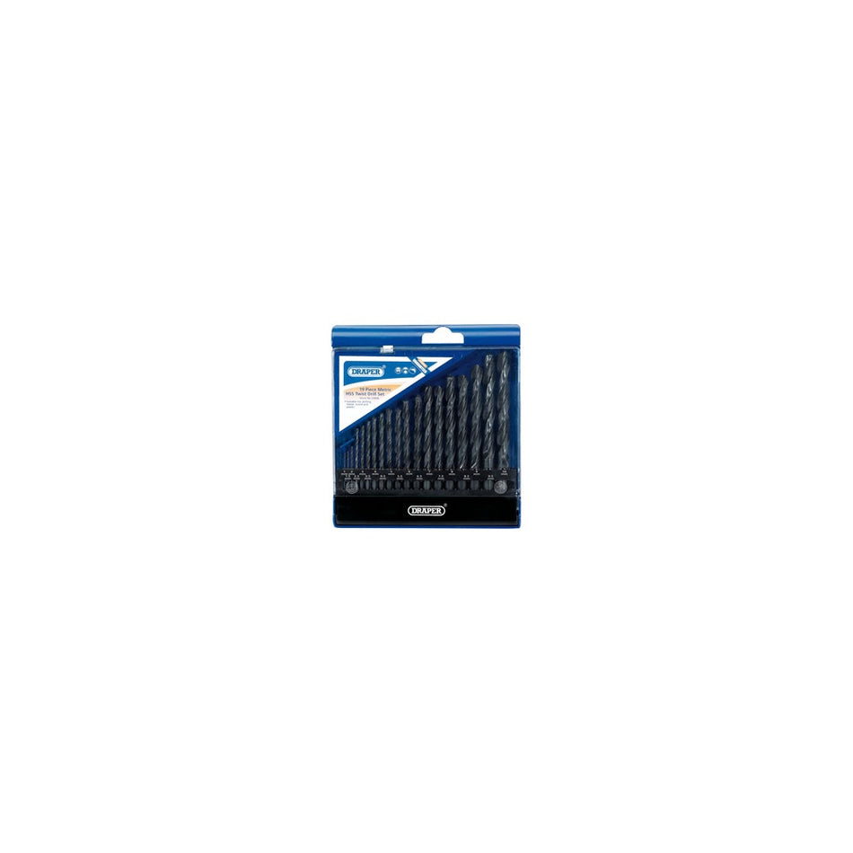 DRAPER 19 Piece Metric HSS Drill Set: Model No.DS19MB