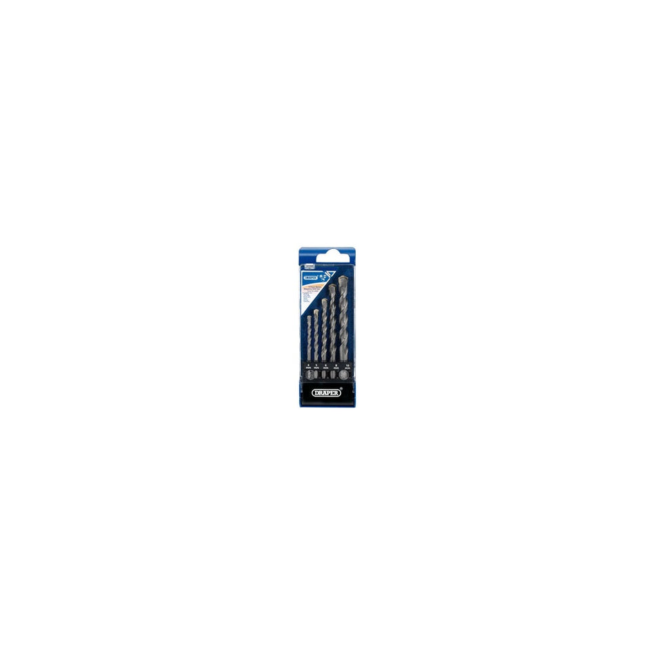 DRAPER 5 Piece Masonry Drill Set: Model No.DS5MSB