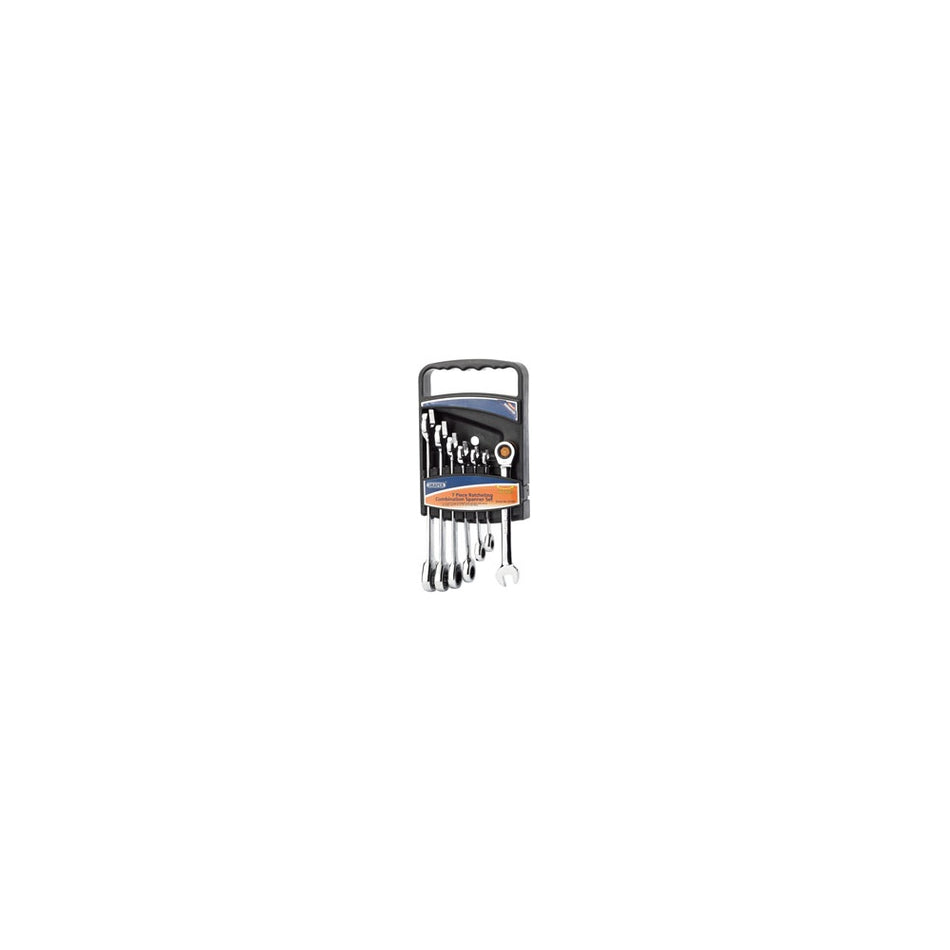 DRAPER 7 Piece Draper Hi-Torq ; Metric Ratcheting Combination Spanner Set: Model No.8230MM/7