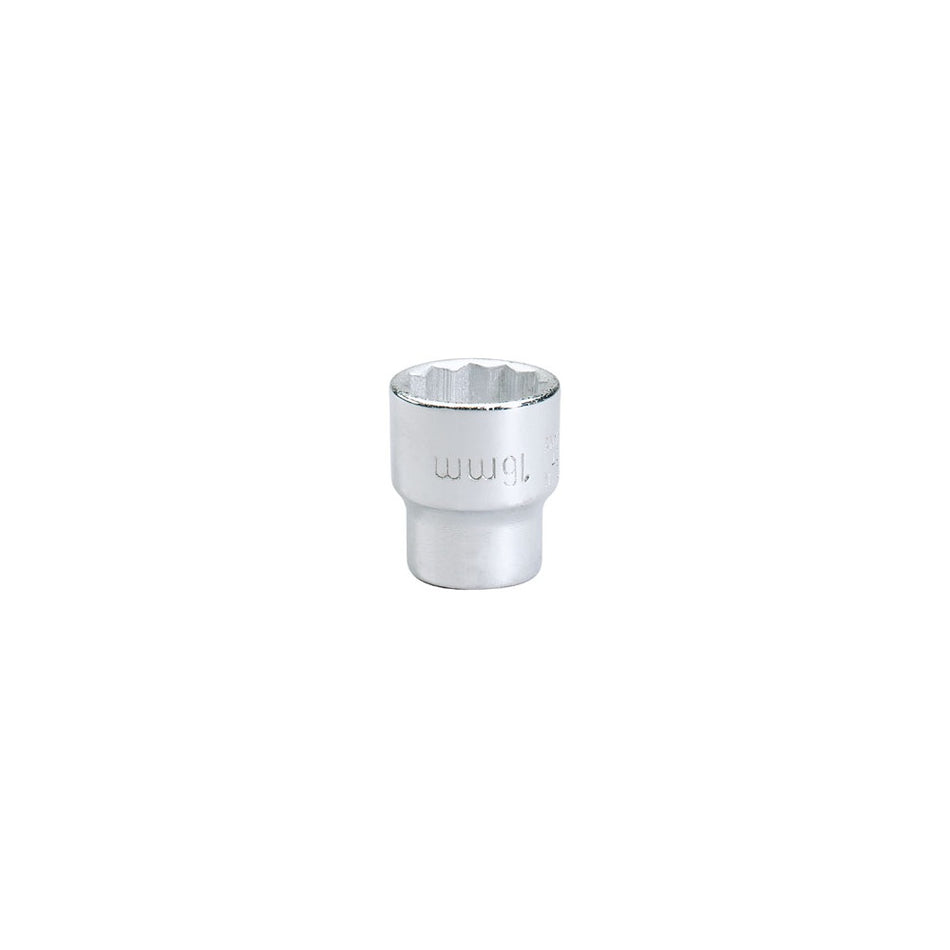 16mm 3/8in. Square Drive Bi-Hexagon Socket: Model No.K870-M