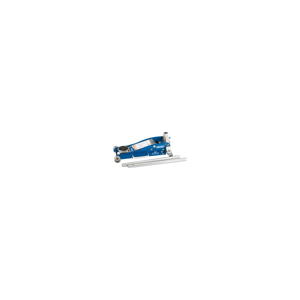 DRAPER 2.5 tonne Aluminium/Steel Trolley Jack with 'Quick Lift' Facility: Model No.TJAS250