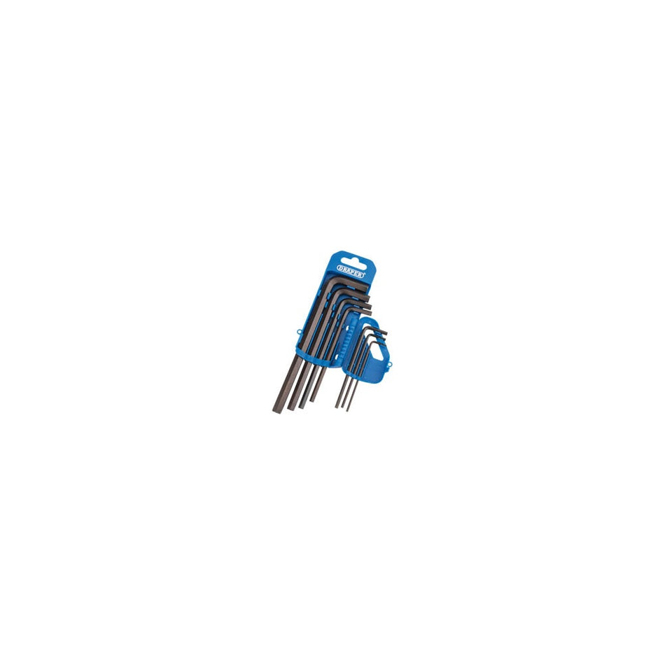 DRAPER 7 piece Metric Hexagon Key Set: Model No.LKW7M/B