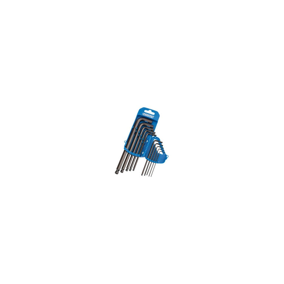 DRAPER 10 piece Imperial Hexagon and Ball End Hexagon Key Set: Model No.TBP10A/B