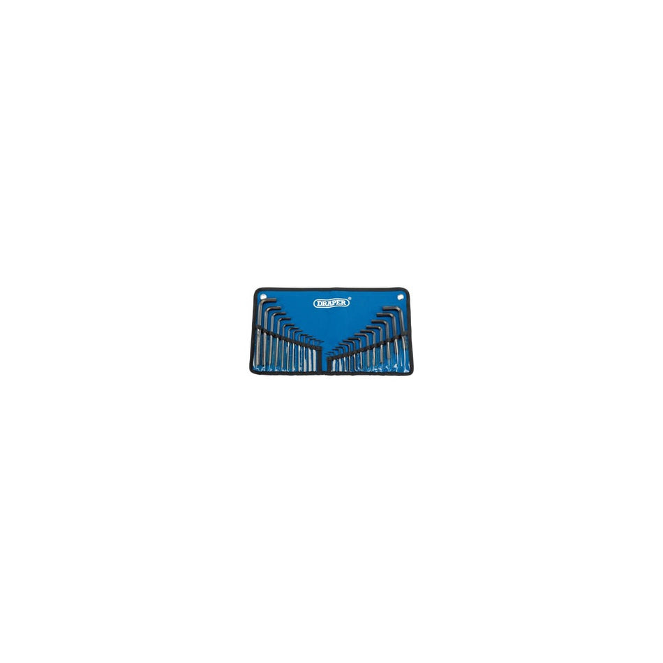 DRAPER 25 piece Metric/Imperial Combined Hexagon Key Set: Model No.KW25/B