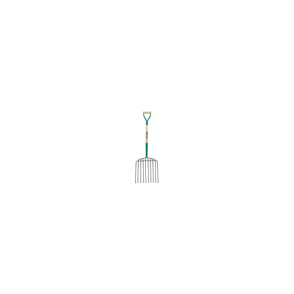 DRAPER 10 Prong Potato Fork with Wood Shaft and MYD Handle: Model No.10PPF
