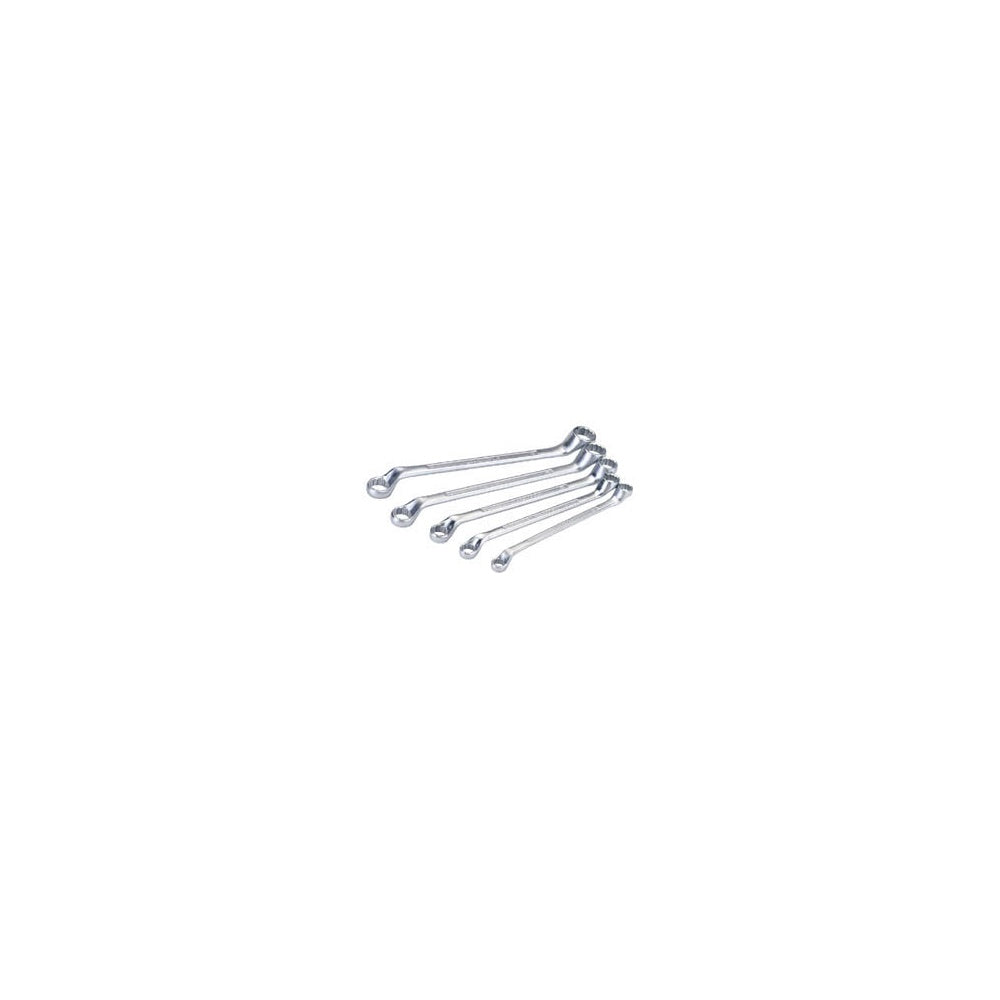 DRAPER 5 Piece Cranked Metric Ring Spanner Set: Model No.7102/5/MM