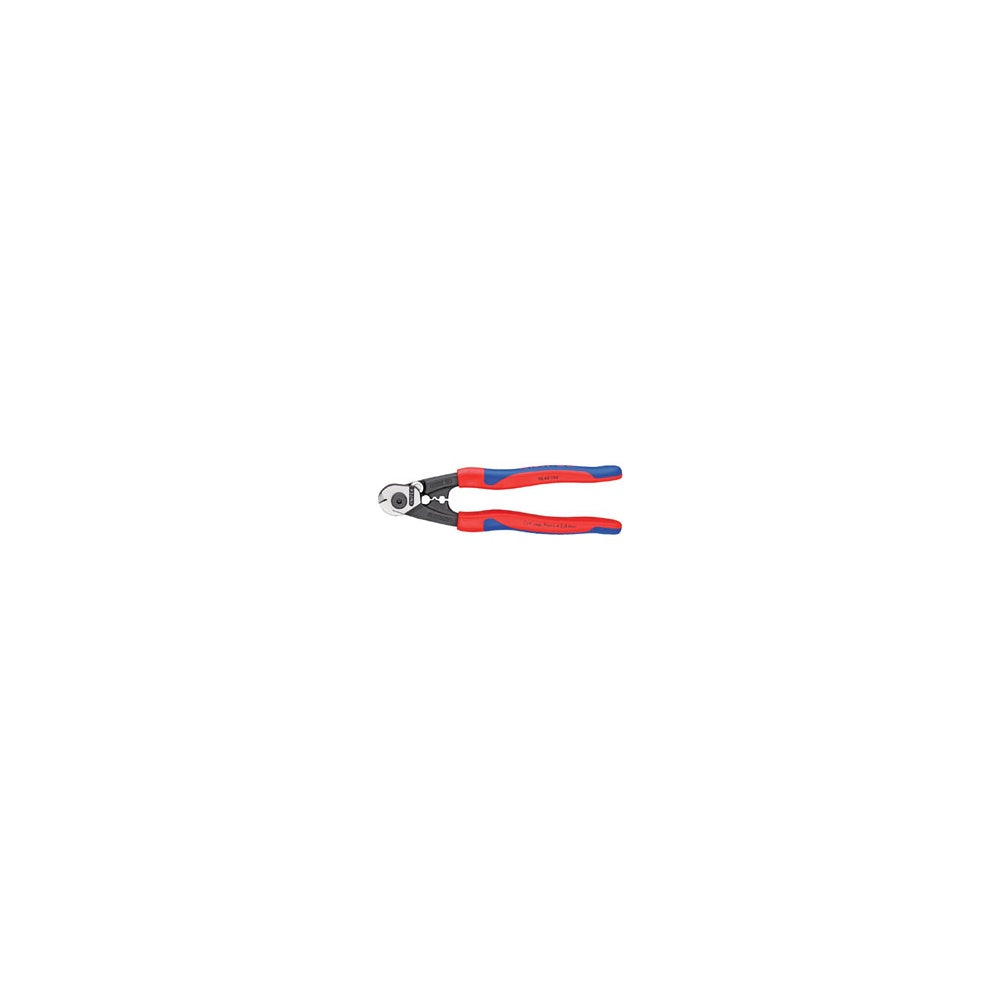 Knipex 190mm Forged Wire Rope Cutters with Heavy Duty Handles : Model No.95 62 190