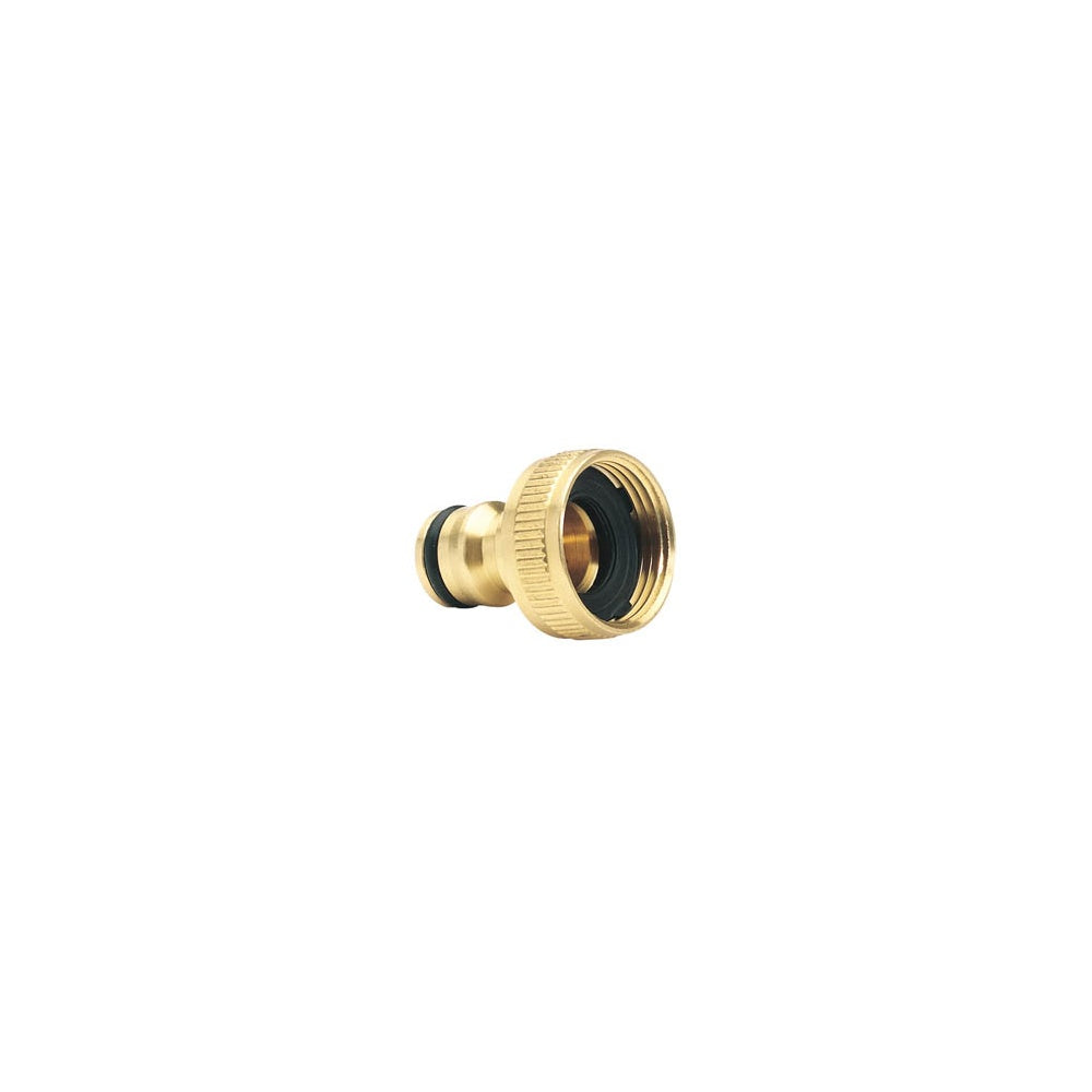 DRAPER Expert Brass 3/4in. BSP Garden Hose Tap Connector: Model No.GWB1A/H