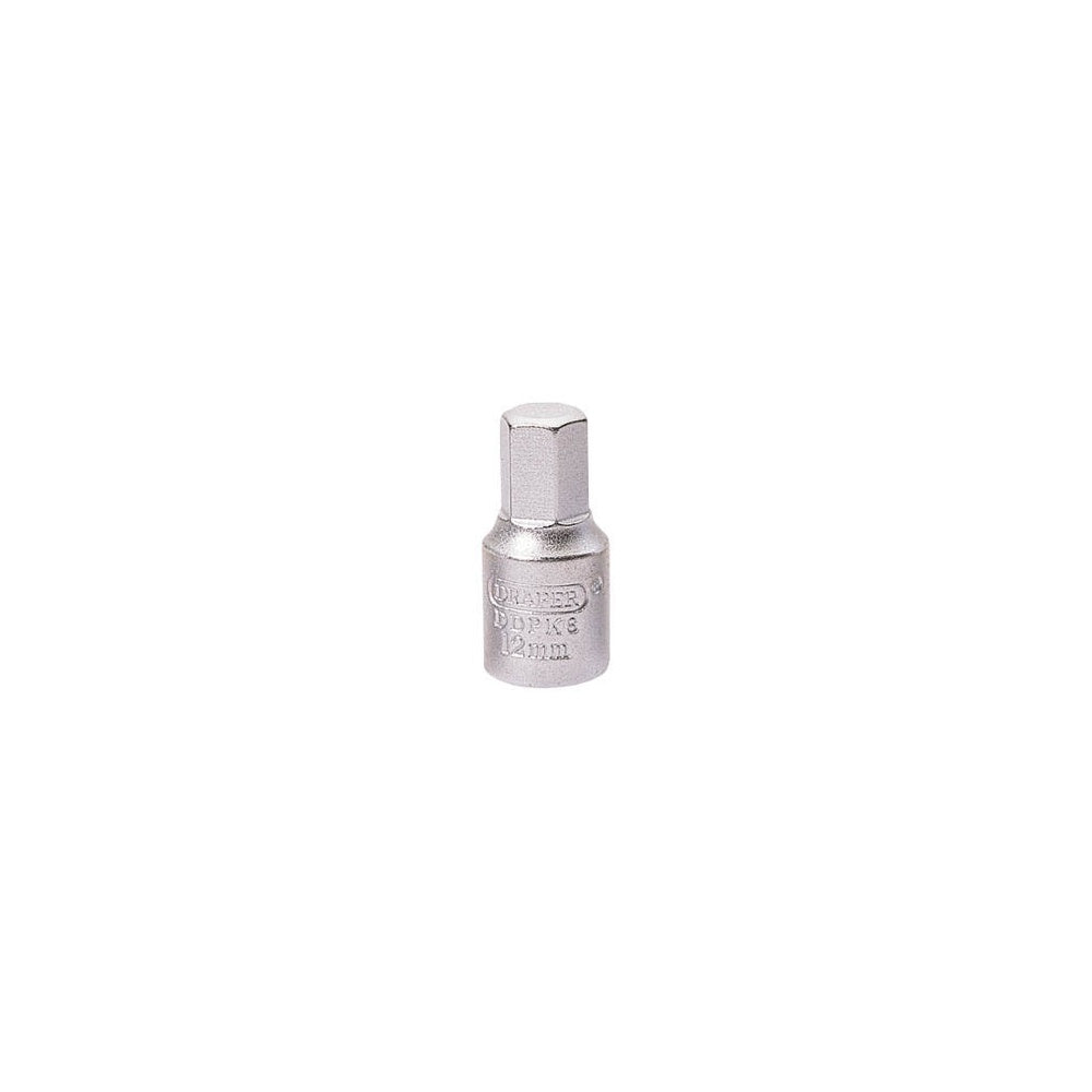 DRAPER 12mm Hexagon 3/8 Square Drive Drain Plug Key: Model No.DDPK8