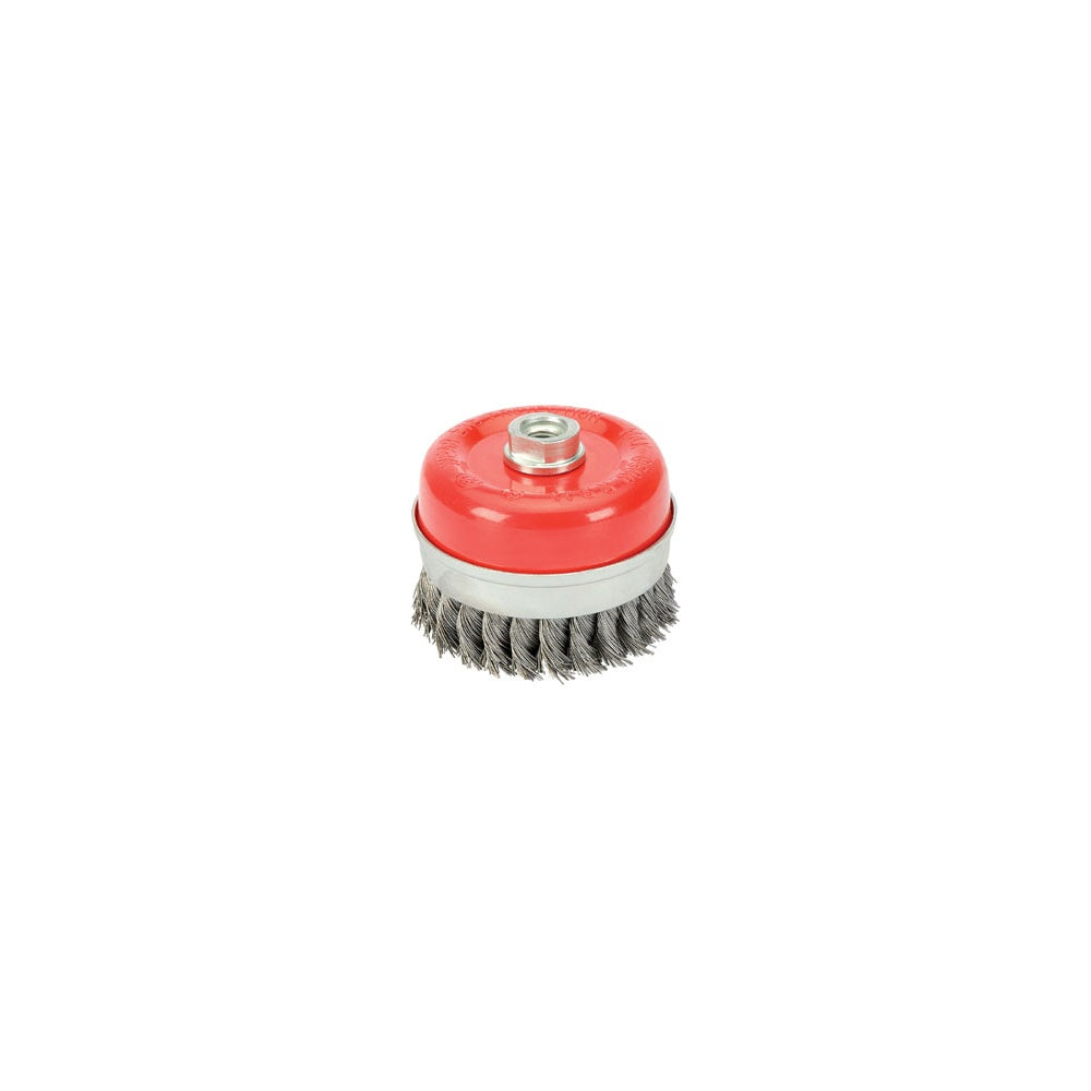 DRAPER 80mm x M14 Twist Knot Wire Cup Brush: Model No.CB80TP