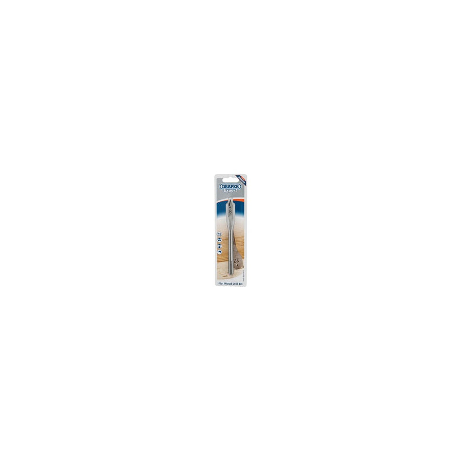 DRAPER Expert 8.0mm Flat Wood Bit: Model No.FB100PB