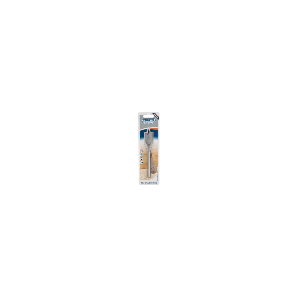 DRAPER Expert 24.0mm Flat Wood Bit: Model No.FB100PB