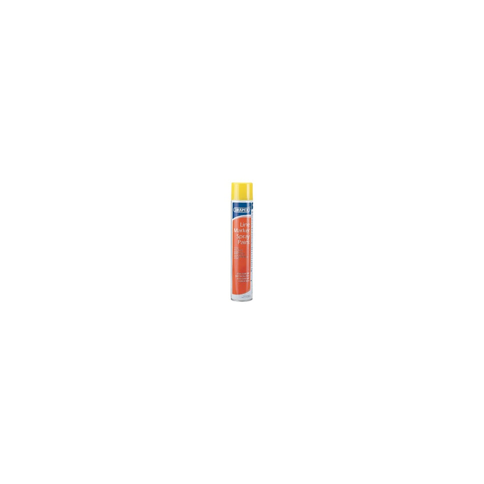 DRAPER 750ml Yellow Line Marker Spray Paint: Model No.ARE-LM/Y/A