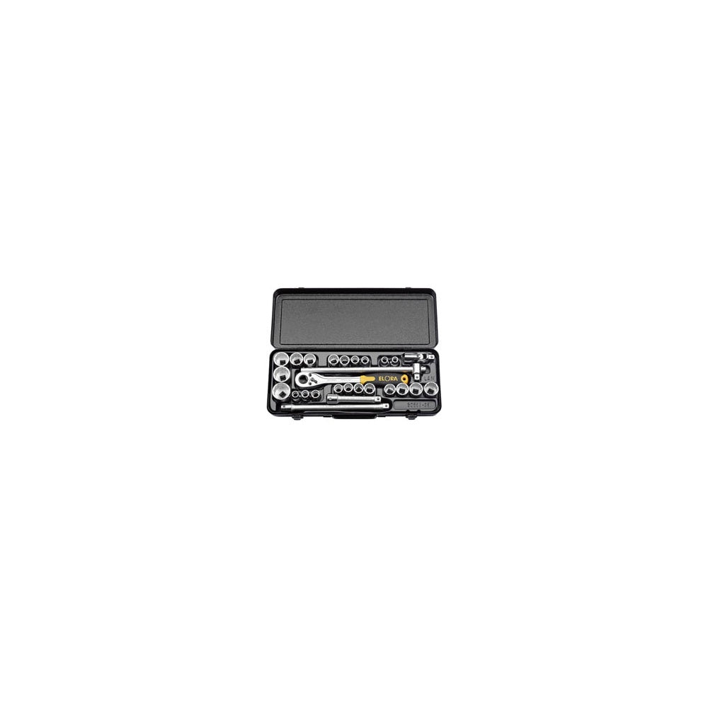 28 Piece 1/2in. Square Drive Metric and Imperial Socket Set: Model No.770-OKLAMU