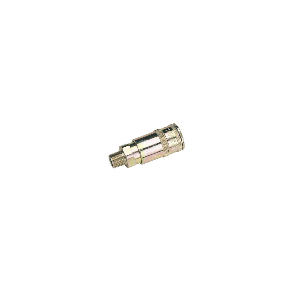 DRAPER 1/4in. BSP Taper Male Thread Vertex Air Coupling (Sold Loose): Model No.A91CM02 BULK