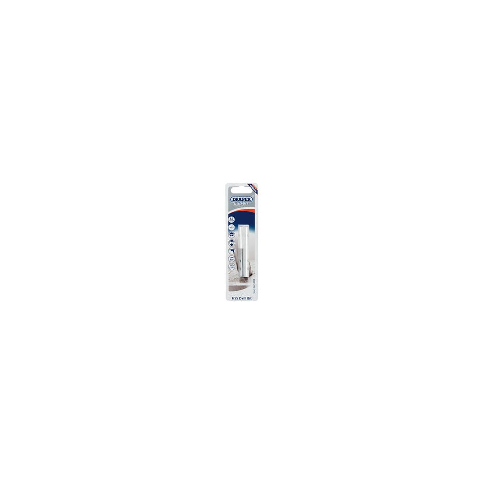 DRAPER Expert 1.6mm HSS Twist Drill for 2 x 0.4 Taps: Model No.H29MPTS/B