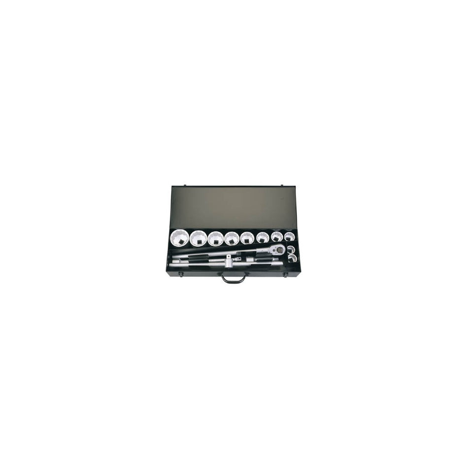 15 Piece 1in. Square Drive Metric Socket Set: Model No.780-10M