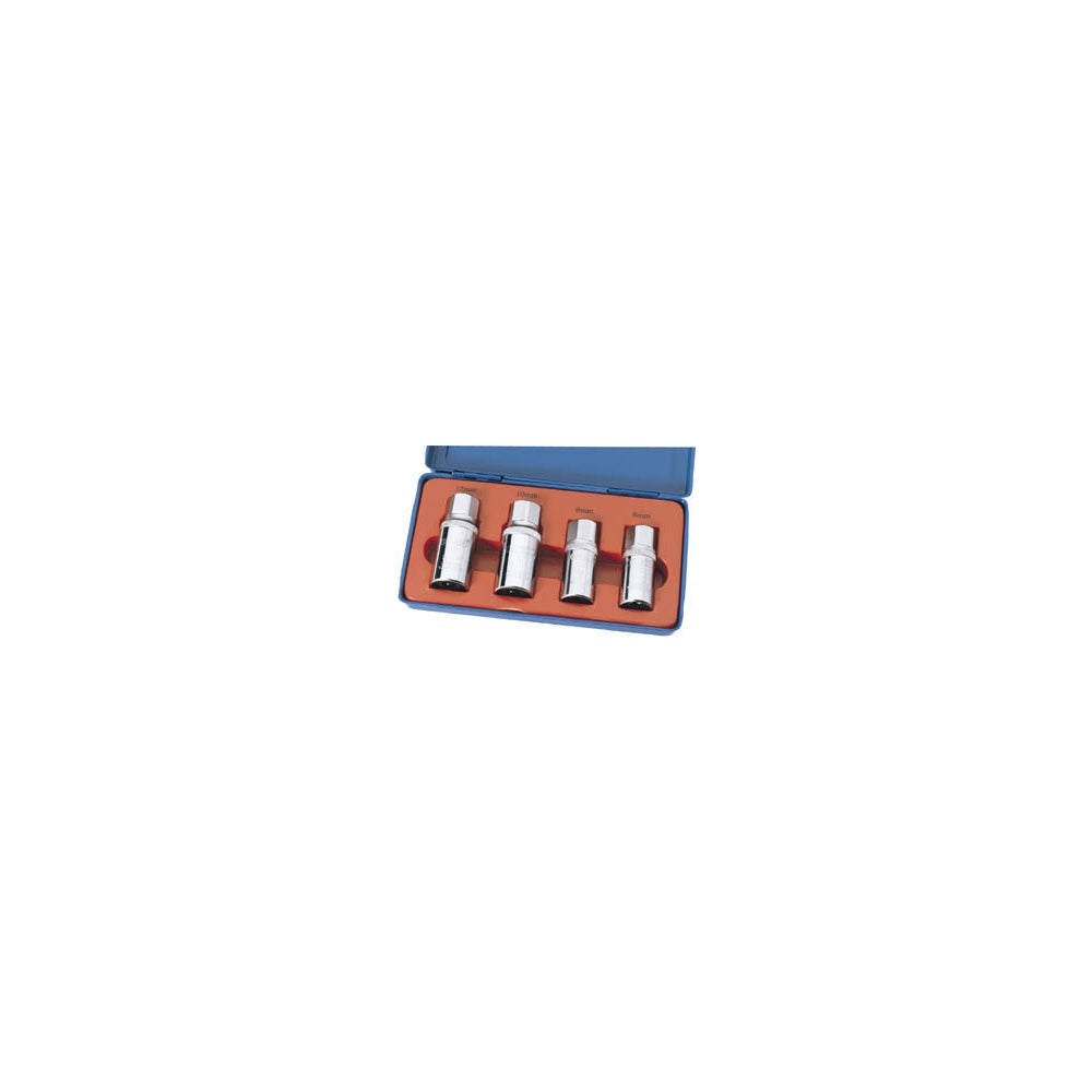 DRAPER 1/2in. Square Drive 4 Piece Stud Extractor Set: Model No.SES