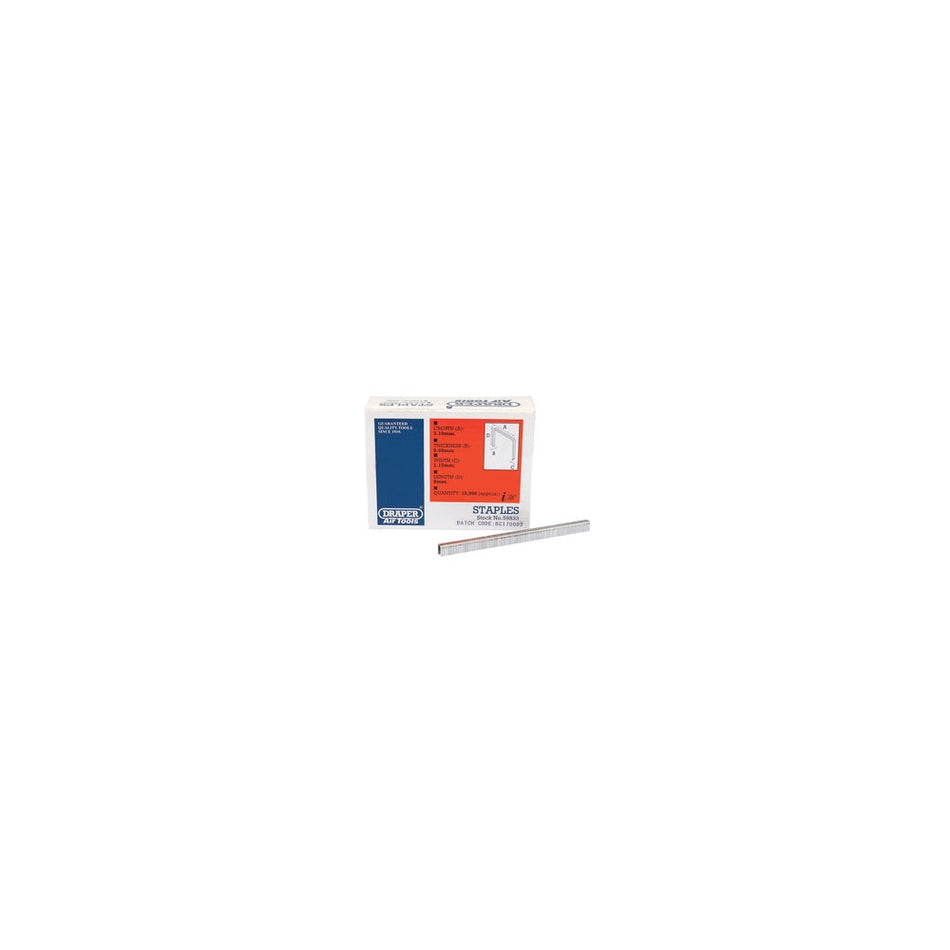DRAPER 8mm Staples (10000): Model No.AAS8