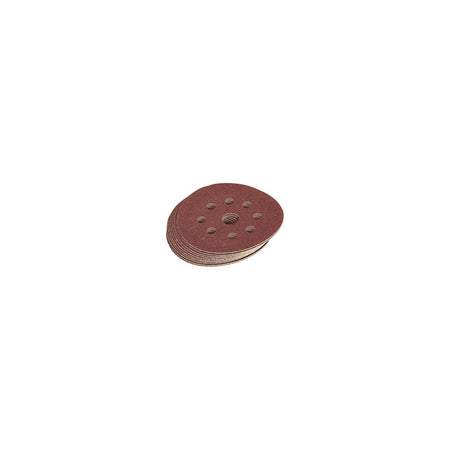 DRAPER Ten 125mm Assorted Grit Hook and Loop Sanding Discs: Model No.SD5V