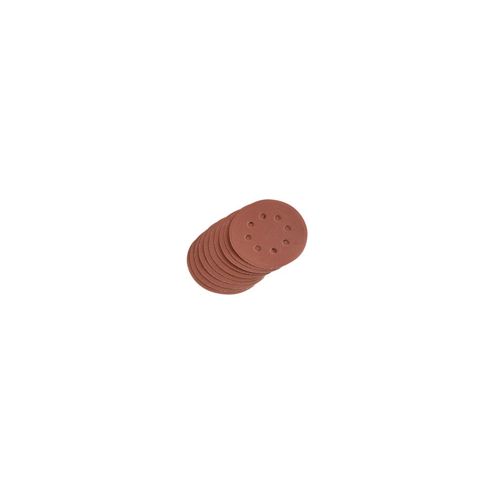 DRAPER Ten 125mm 240 Grit Hook and Loop Sanding Discs: Model No.SD5V
