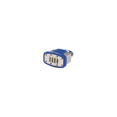 DRAPER 48mm Resetable 4 Number Combination Laminated Steel Padlock with Hardened Steel Shackle and Bumper: Model No.8301/48