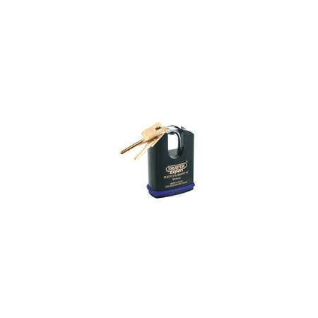 DRAPER Expert 50mm Heavy Duty Padlock and 2 Keys with Shrouded Shackle: Model No.8312/50