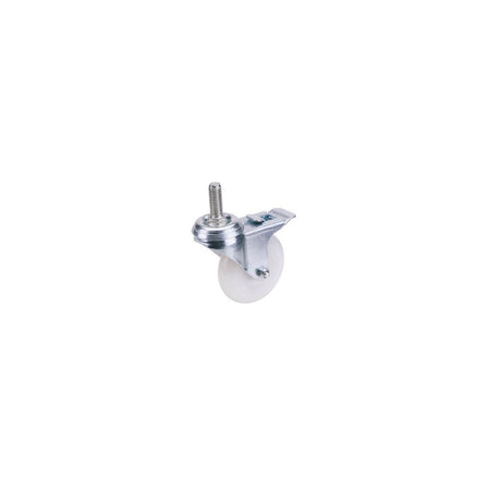 DRAPER 100mm Dia. Swivel Bolt Fixing Nylon Wheel with Brake - S.W.L. 125Kg: Model No.604100BB