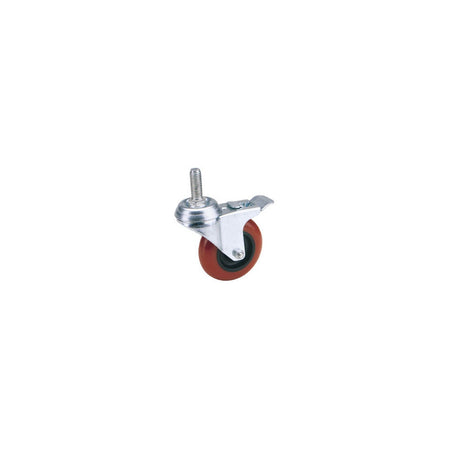 DRAPER 75mm Dia. Swivel Bolt Fixing Polyurethane Wheel with Brake - S.W.L. 70Kg: Model No.60575BB