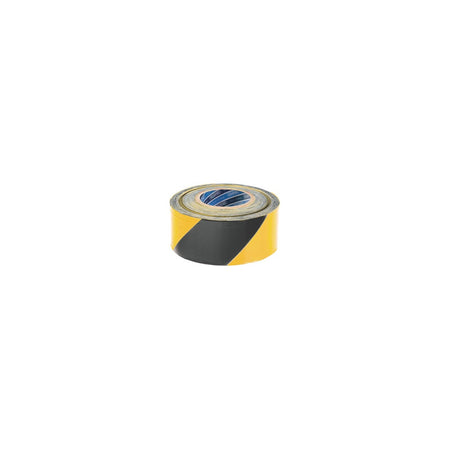 DRAPER 500M x 75mm Black and Yellow Barrier Tape Roll: Model No.TP-BAR