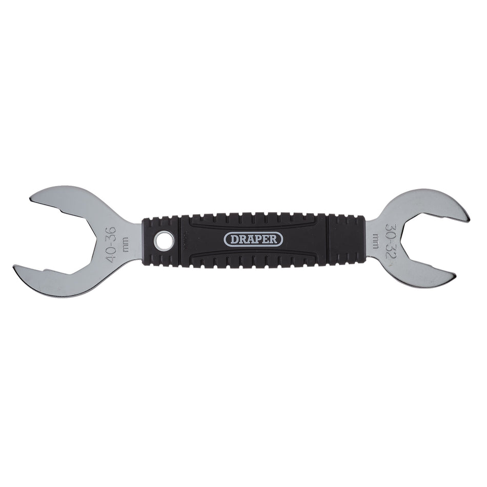 DRAPER Dual-Ended Bicycle Headset Wrench, 30/32/36/40mm Model No. BK-HW