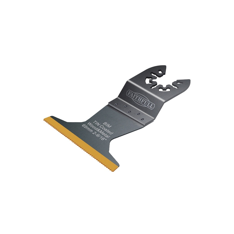 Faithfull Multi-Functional Tool Bi-Metal Flush Cut TiN Coated Blade 65mm
