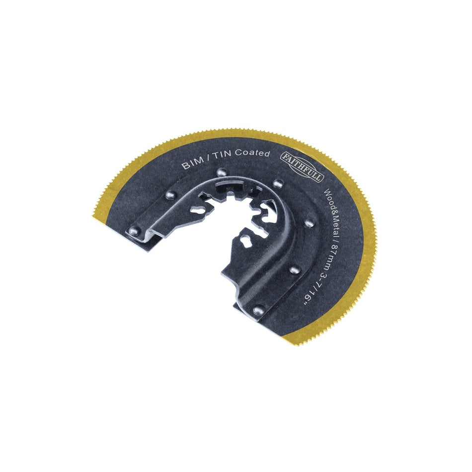 Faithfull Multi-Functional Tool Bi-Metal Radial Saw TiN Coated Blade 87mm