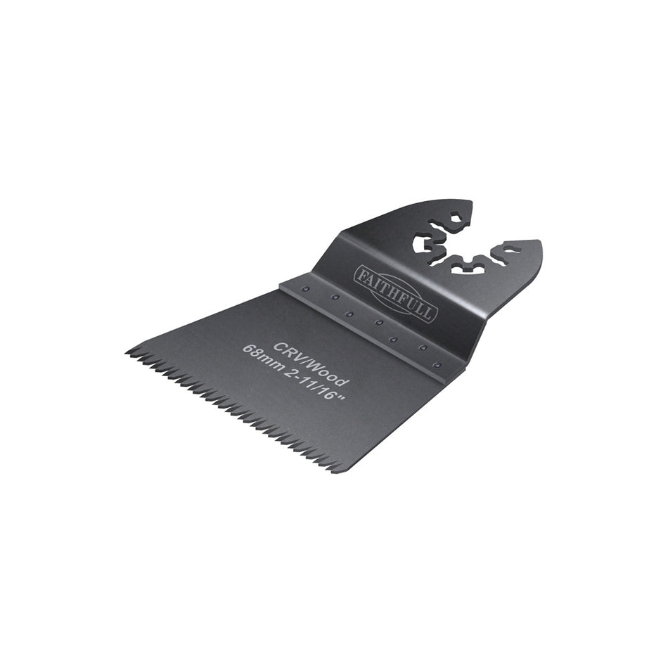 Faithfull Multi-Functional Tool Flush Wood Blade Ground Set 68mm Pack of 5