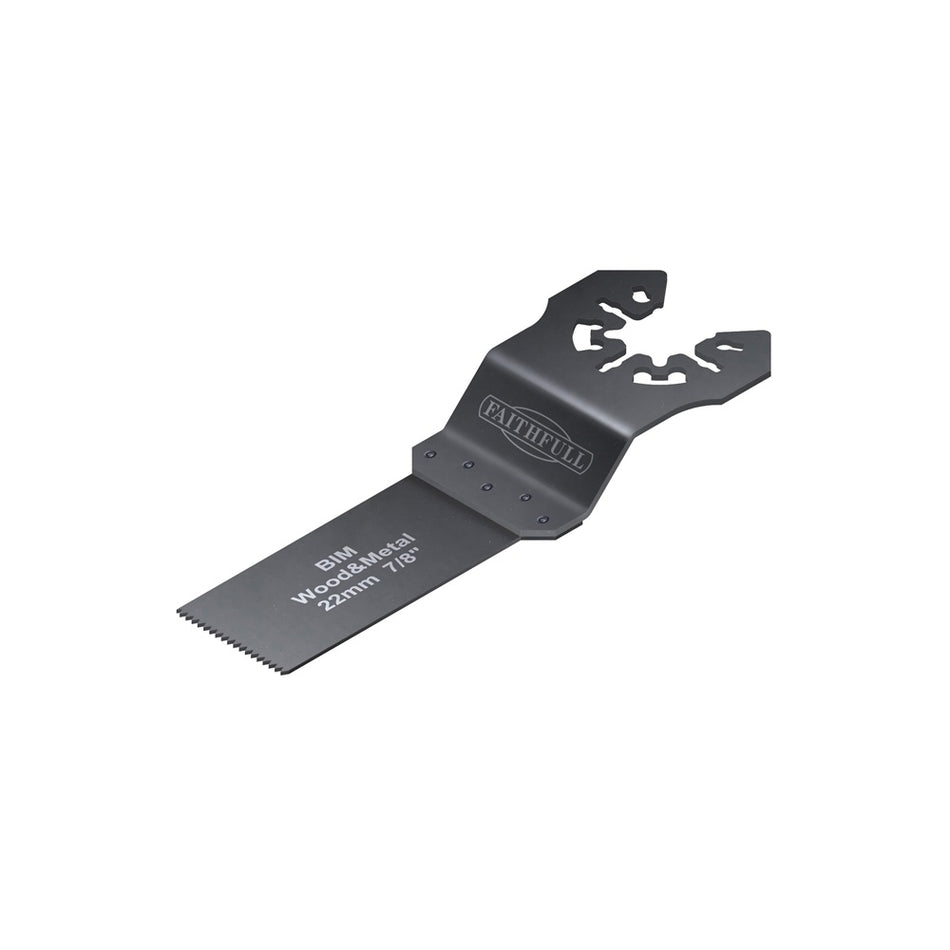 Faithfull Multi-Functional Tool Flush Wood/Metal Blade 22mm Pack of 5