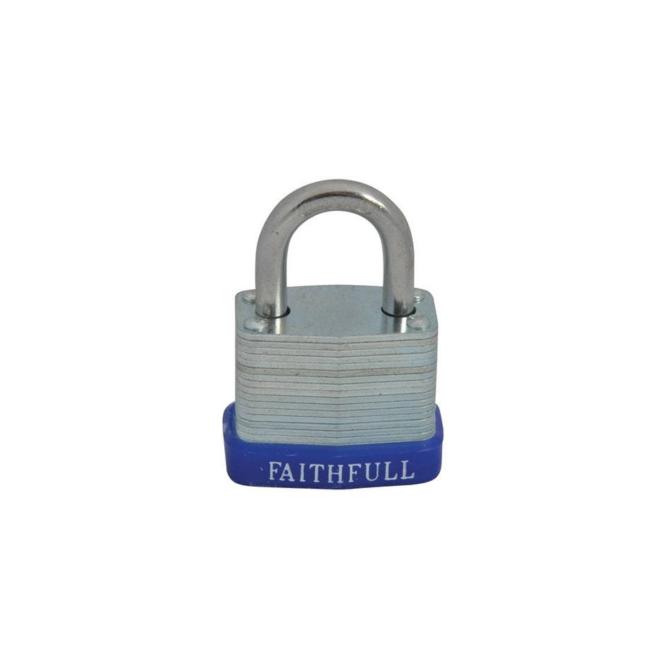 Faithfull Laminated Steel Padlock 30mm 3 Keys