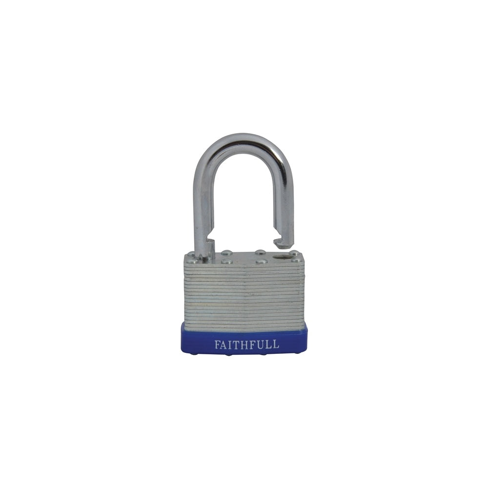 Faithfull Laminated Steel Padlock 50mm 3 Keys