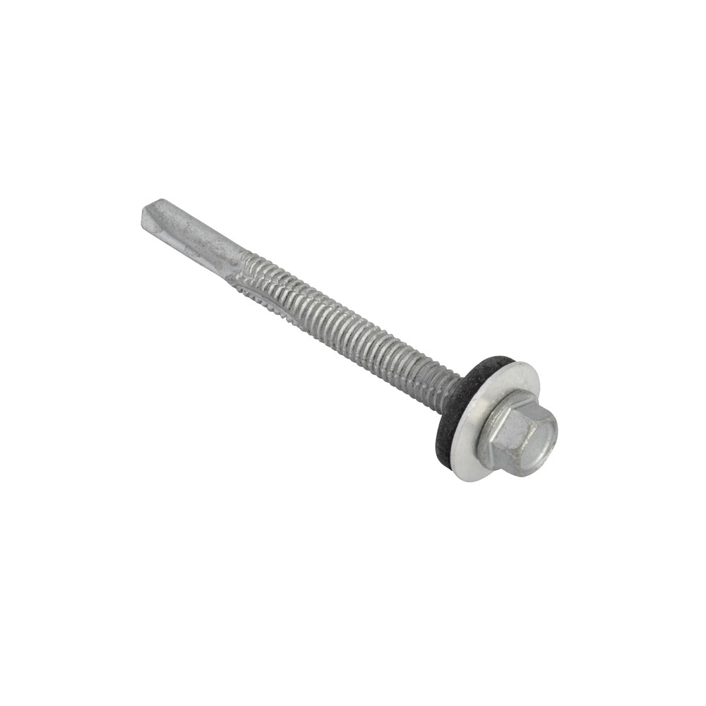 Forgefix TechFast Hex Head Roofing Screw Self Drill Heavy Section 5.5x80mm Pack 50