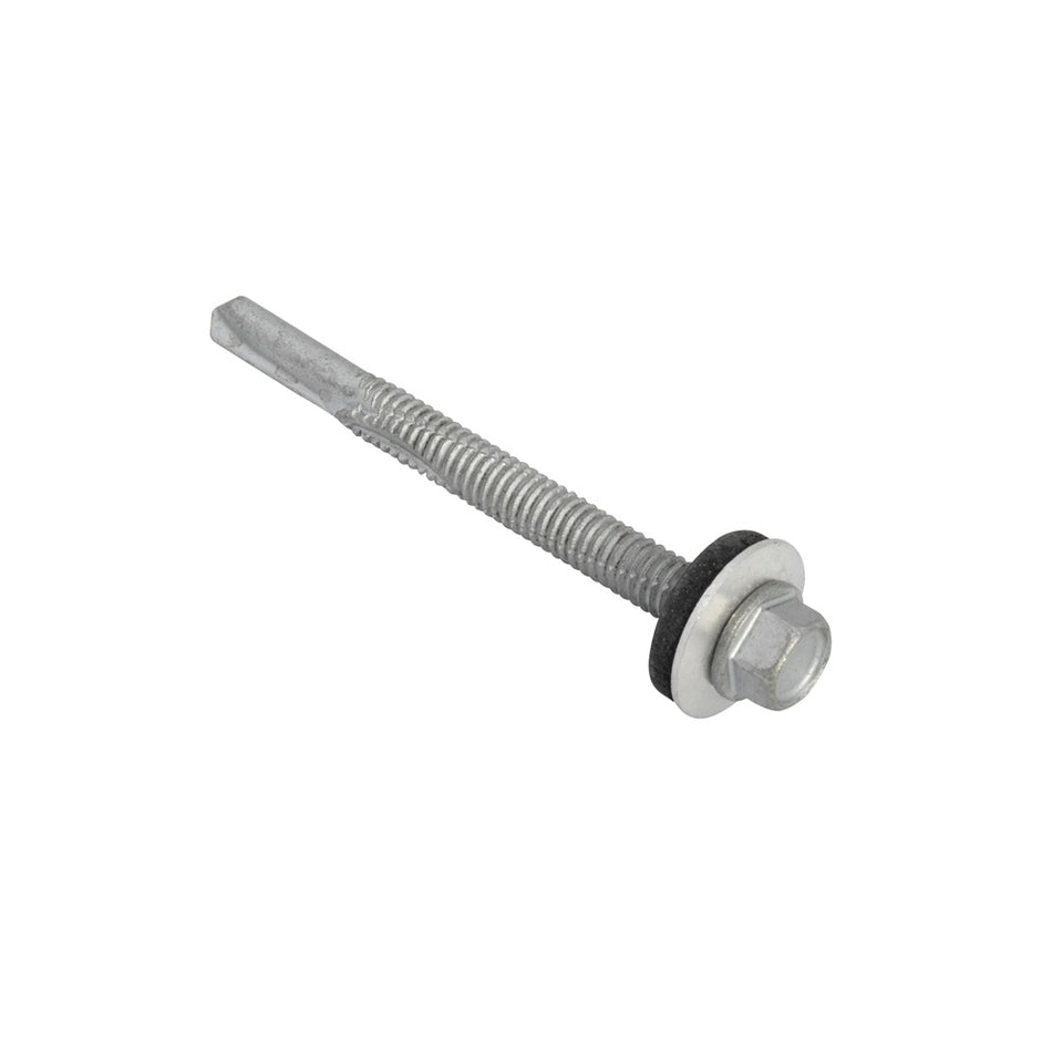 Forgefix TechFast Hex Head Roofing Screw Self Drill Heavy Section 5.5x80mm Pack 50