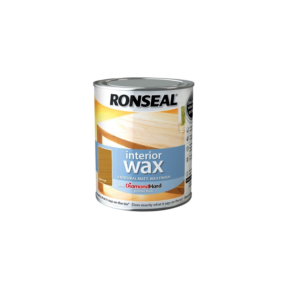 Ronseal Interior Wax Dark Oak 750ml