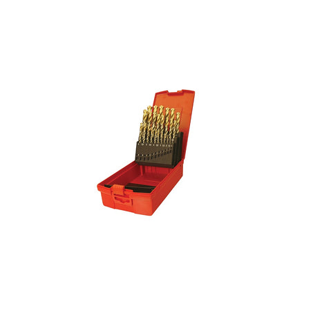 Dormer A095 Set 201 A002 HSS TiN Coated Jobber Drill Set of 19 1.0-10.0 x 0.5mm